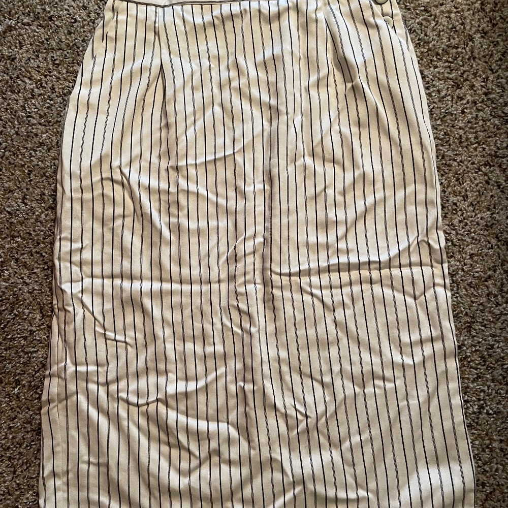 Ann Stevens Pinstripe Vintage Pencil Skirt